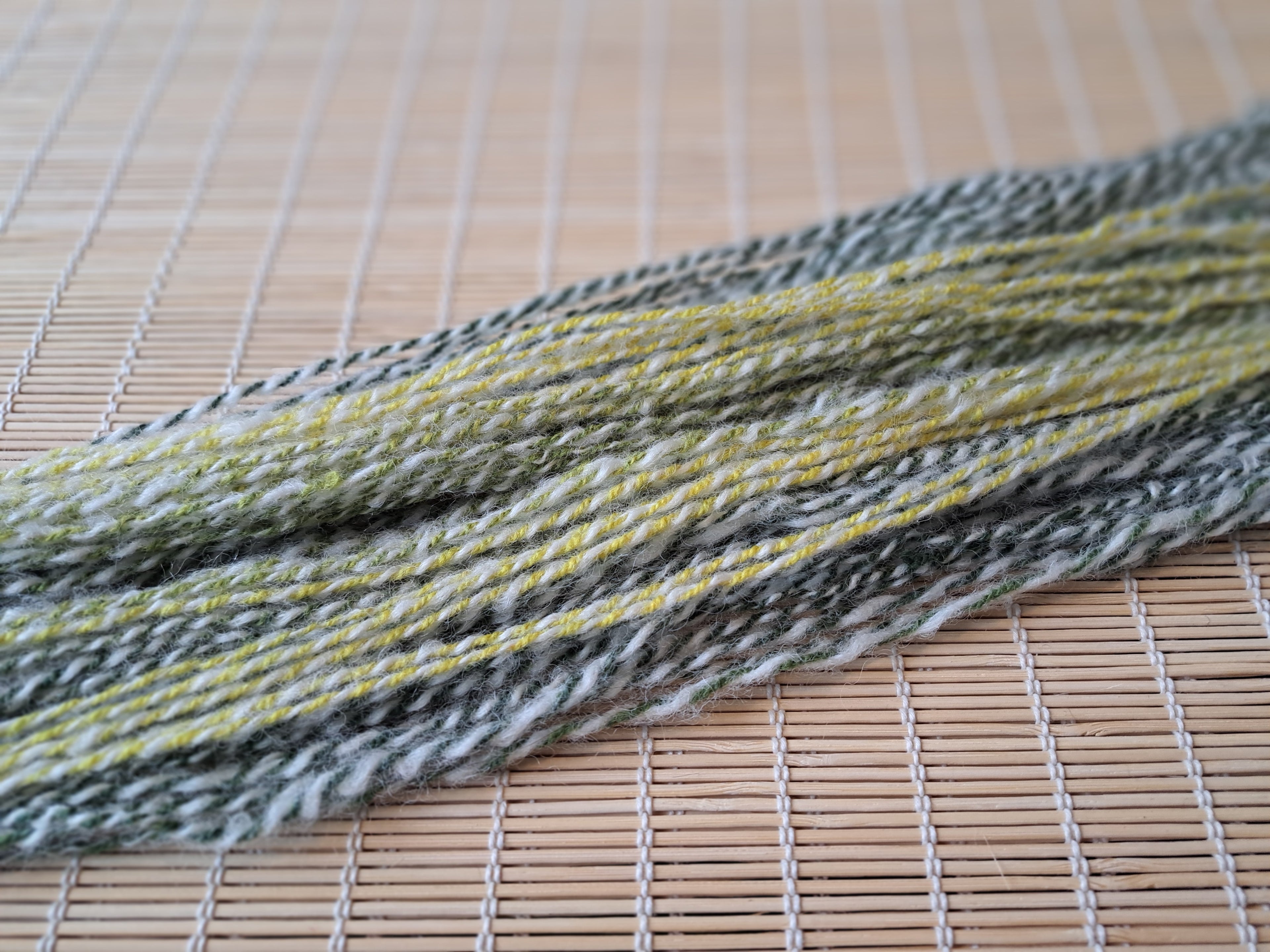 Soft Moss - tones of yellow, emerald and sage green
