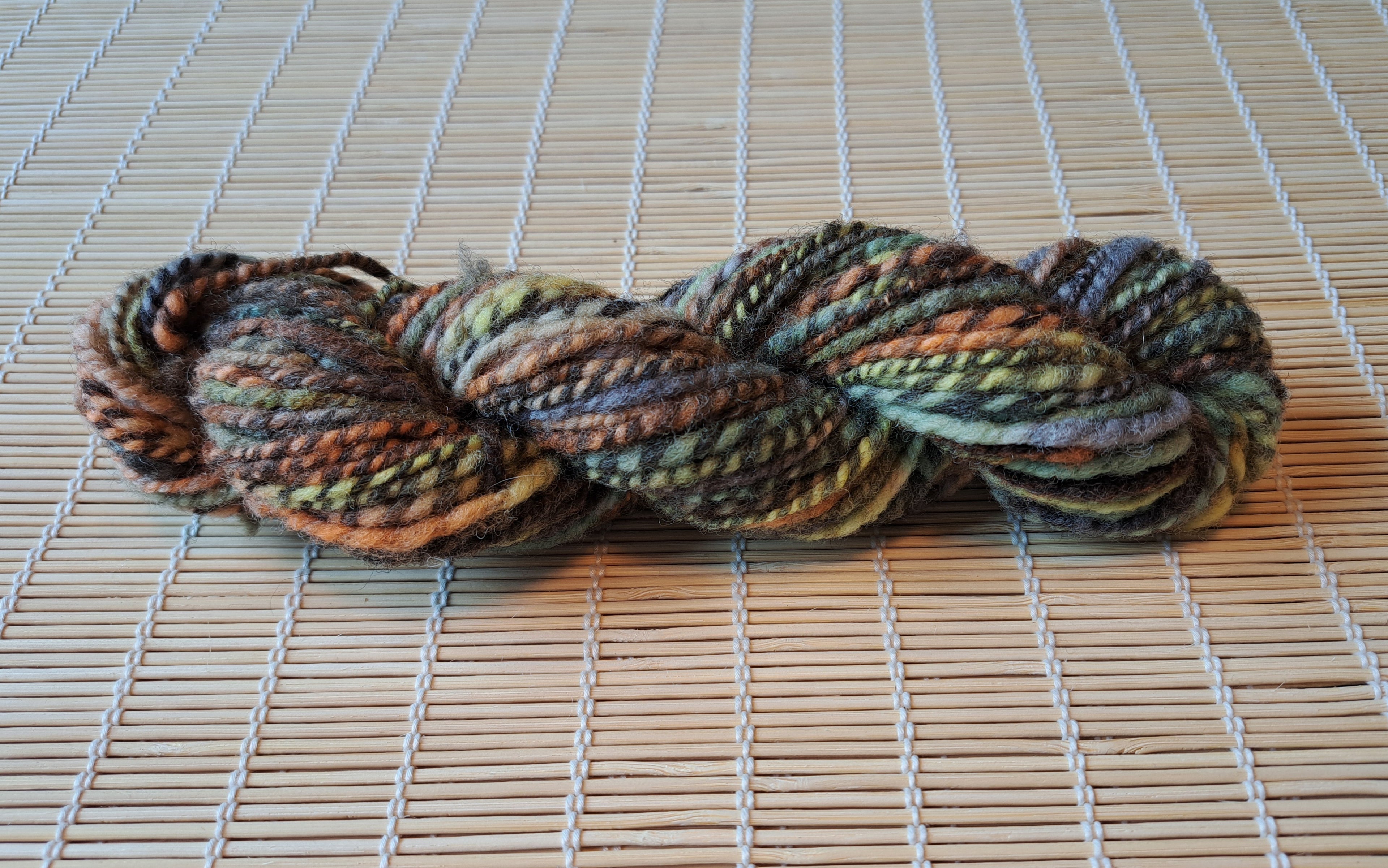 Fall - tones of orange, grey, yellow, brown